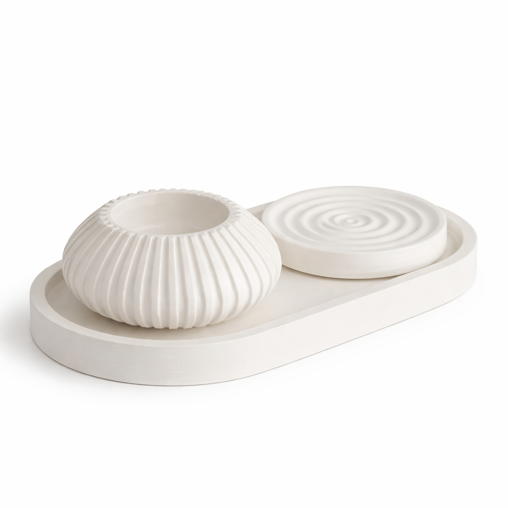 Ribbed Series – Decorative Set – Ritual – 3-Piece