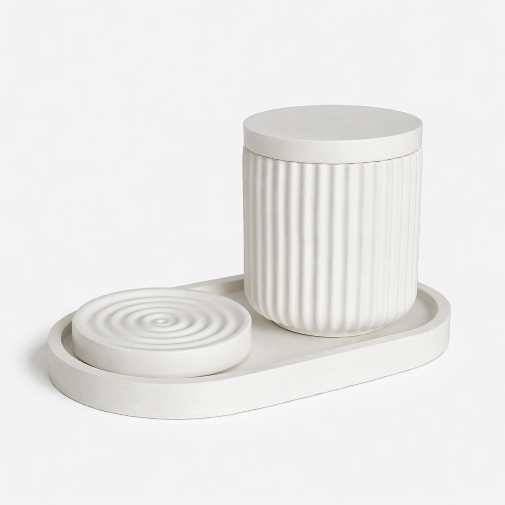 Ribbed Series – Decorative Set – Still – 3-Piece