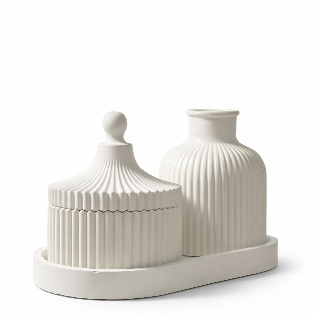Ribbed Series – Decorative Set – Balance – 3-Piece