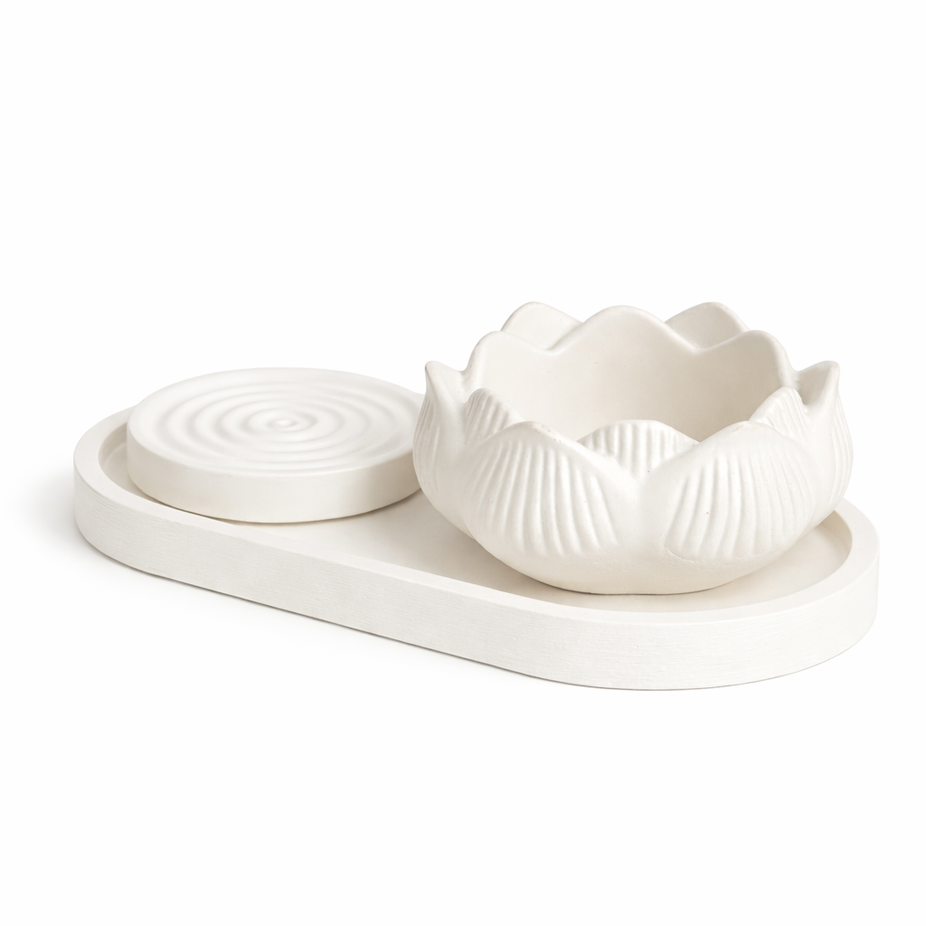 Ribbed Series – Decorative Set – Ember – 3-Piece