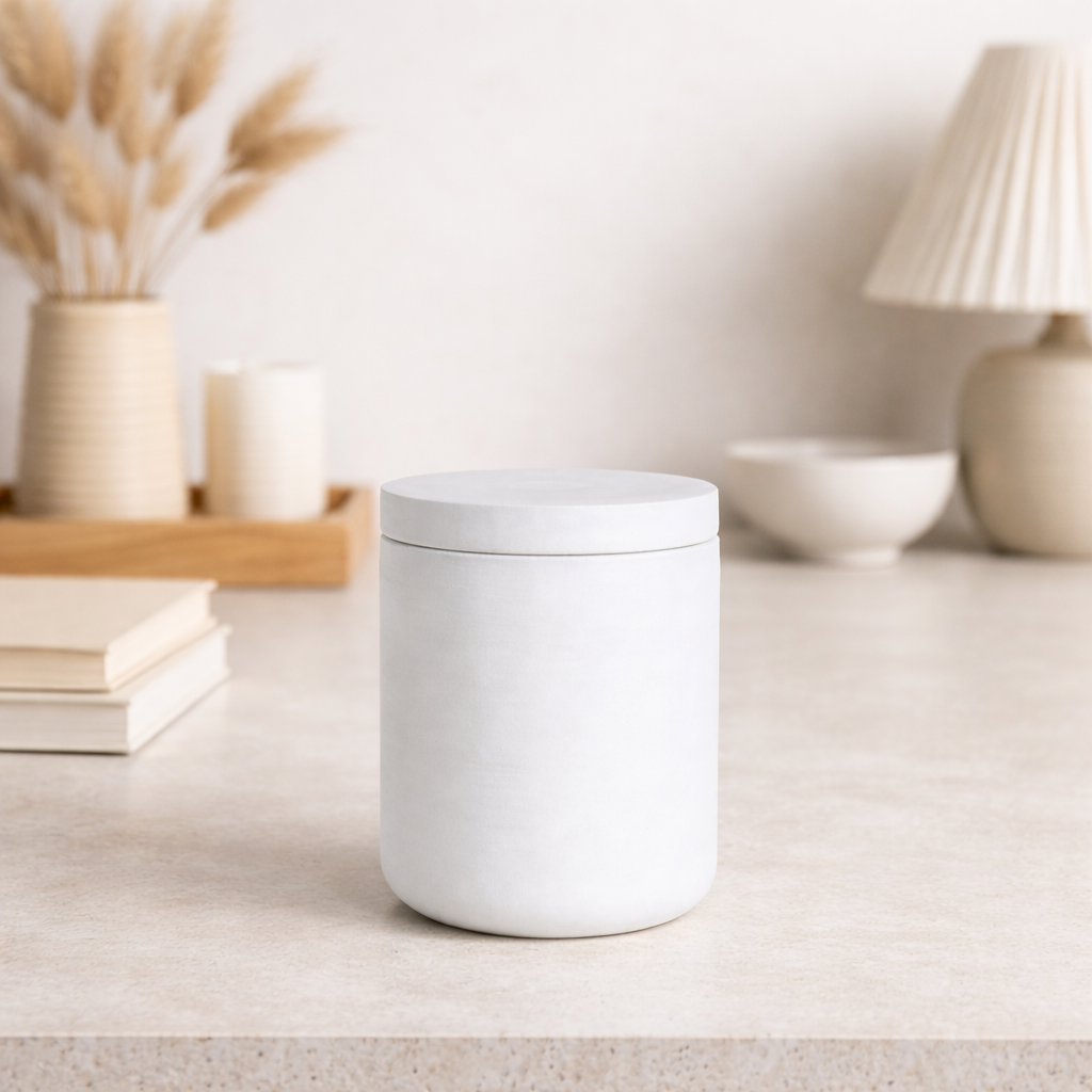 Smooth Series – Storage Jar – Flat Lid – Tall