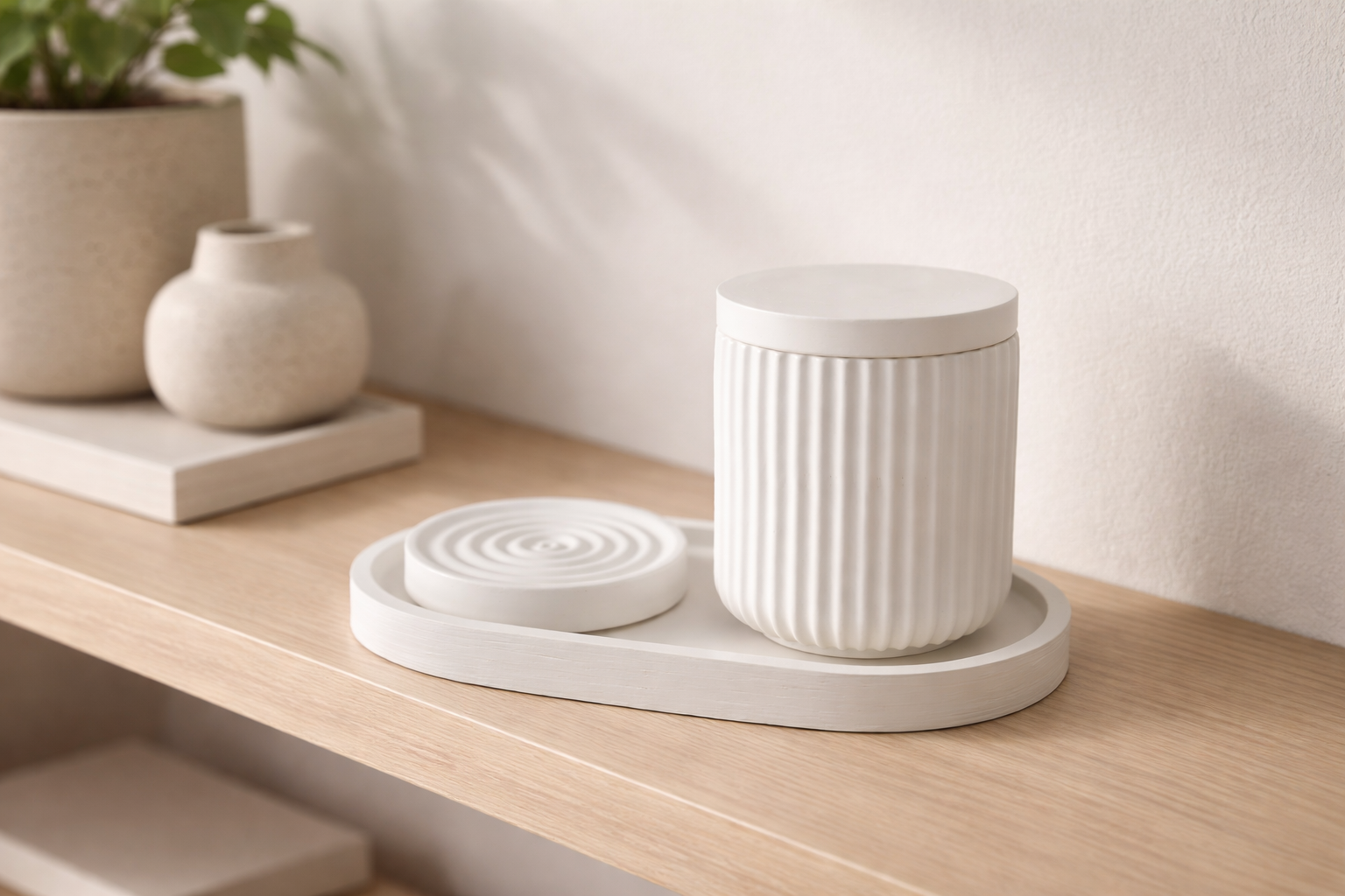 Ribbed Series – Decorative Set – Still – 3-Piece