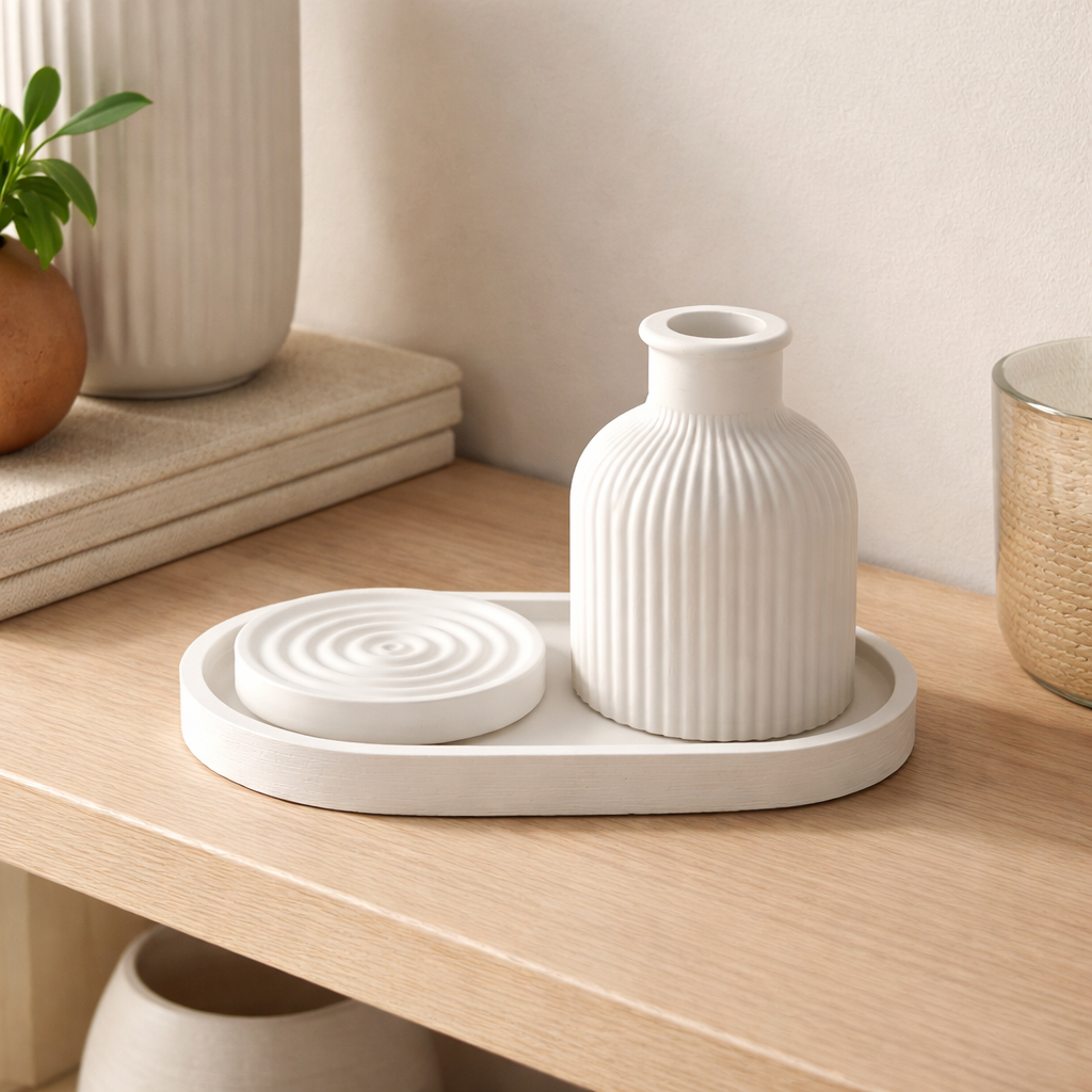 Ribbed Series – Decorative Set – Quiet – 3-Piece