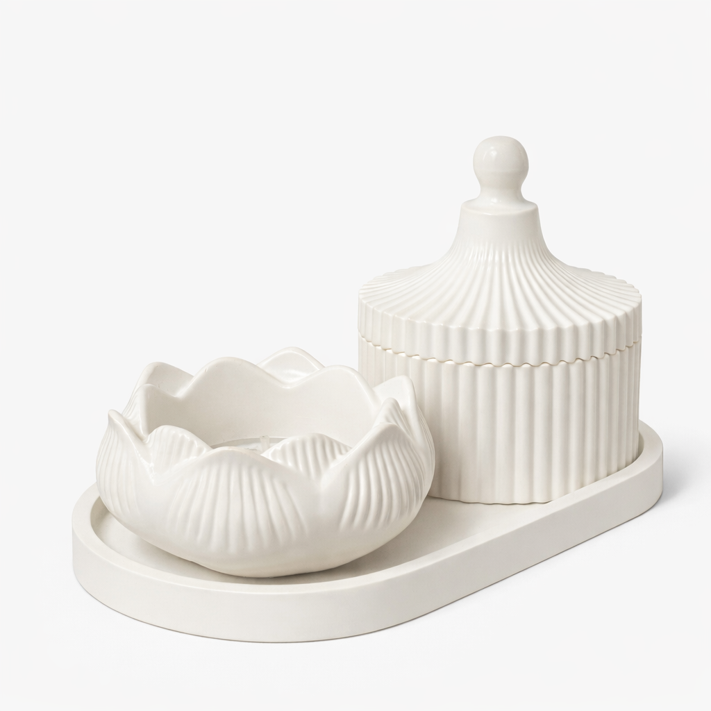 Ribbed Series – Decorative Set – Haven – 3-Piece