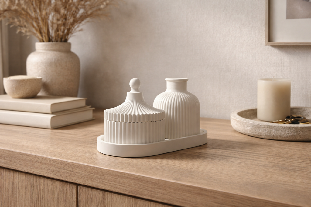 Ribbed Series – Decorative Set – Balance – 3-Piece
