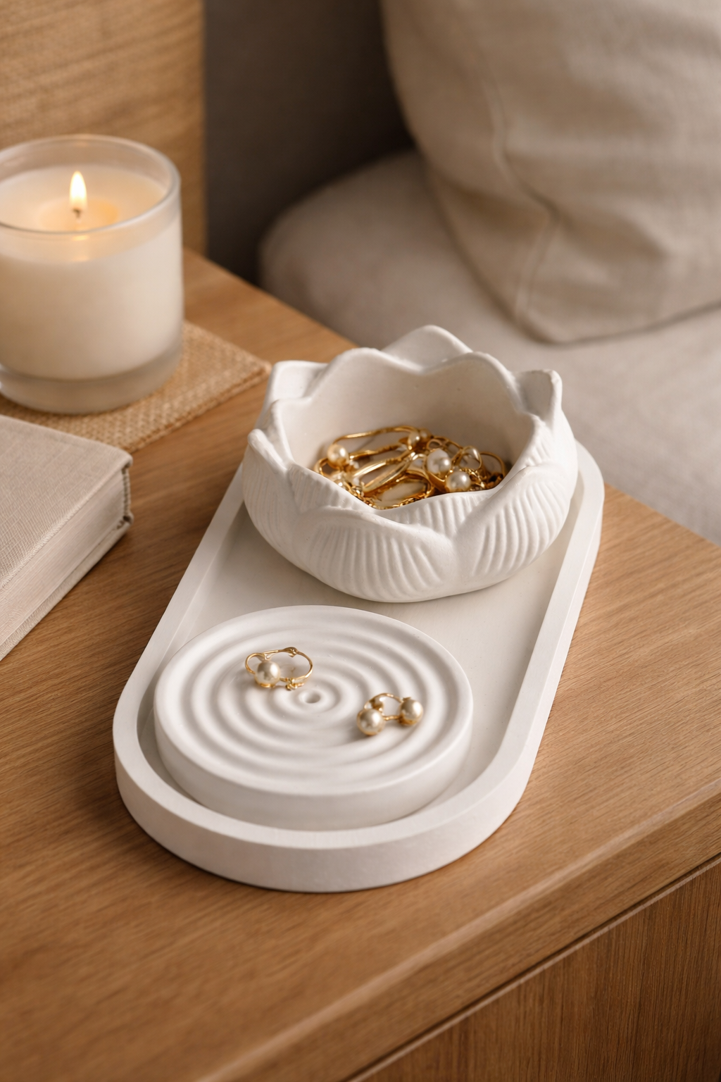 Ribbed Series – Decorative Set – Ember – 3-Piece