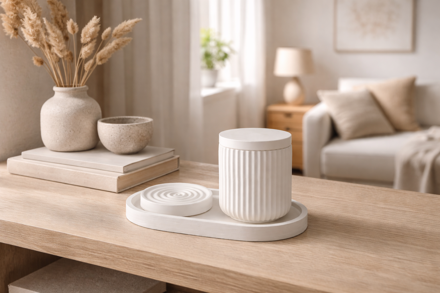 Ribbed Series – Decorative Set – Still – 3-Piece