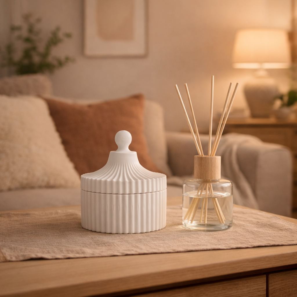 Ribbed Series – Storage Jar – Sculpted Lid – Standard