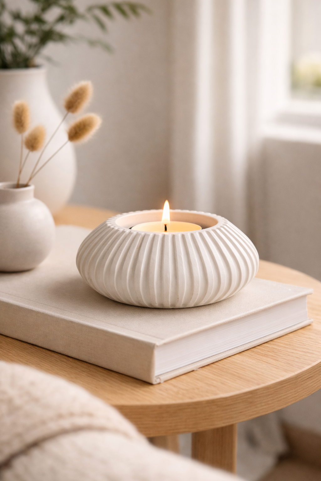 Ribbed Series – Incense & Tealight Holder – Standard