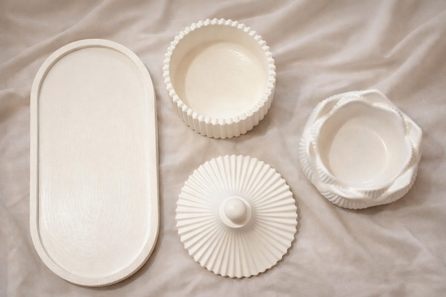 Ribbed Series – Decorative Set – Haven – 3-Piece