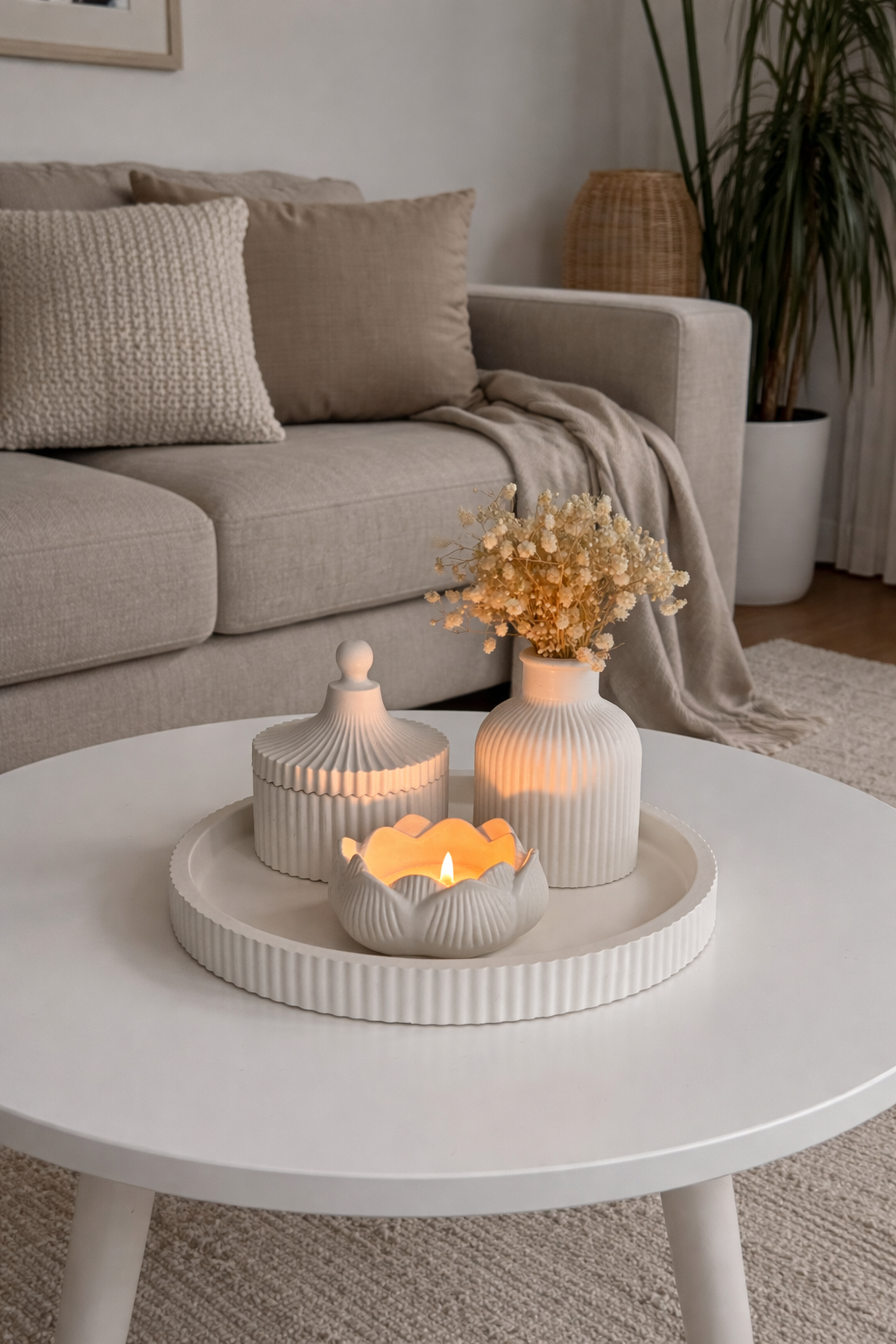 Ribbed Series – Decorative Set – Luma – 4-Piece