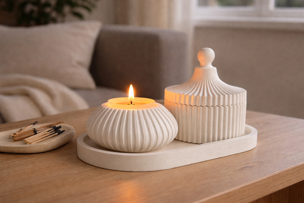 Ribbed Series – Decorative Set – Poise – 3-Piece