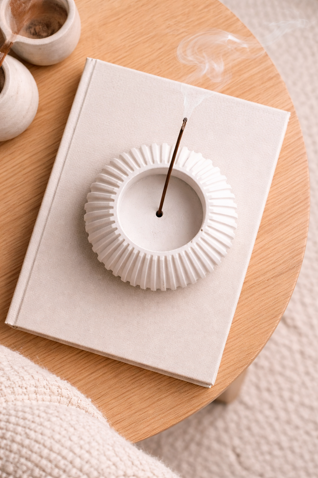 Ribbed Series – Incense & Tealight Holder – Standard