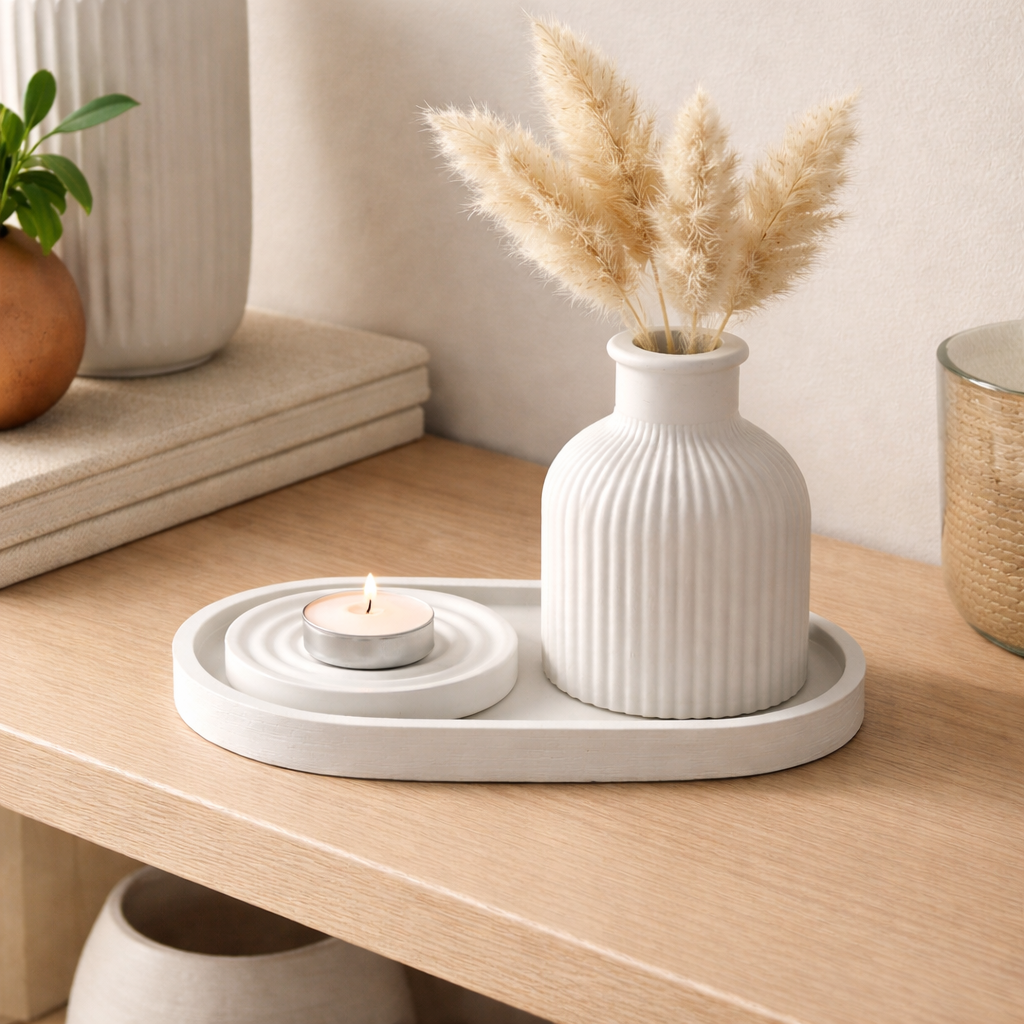 Ribbed Series – Decorative Set – Quiet – 3-Piece