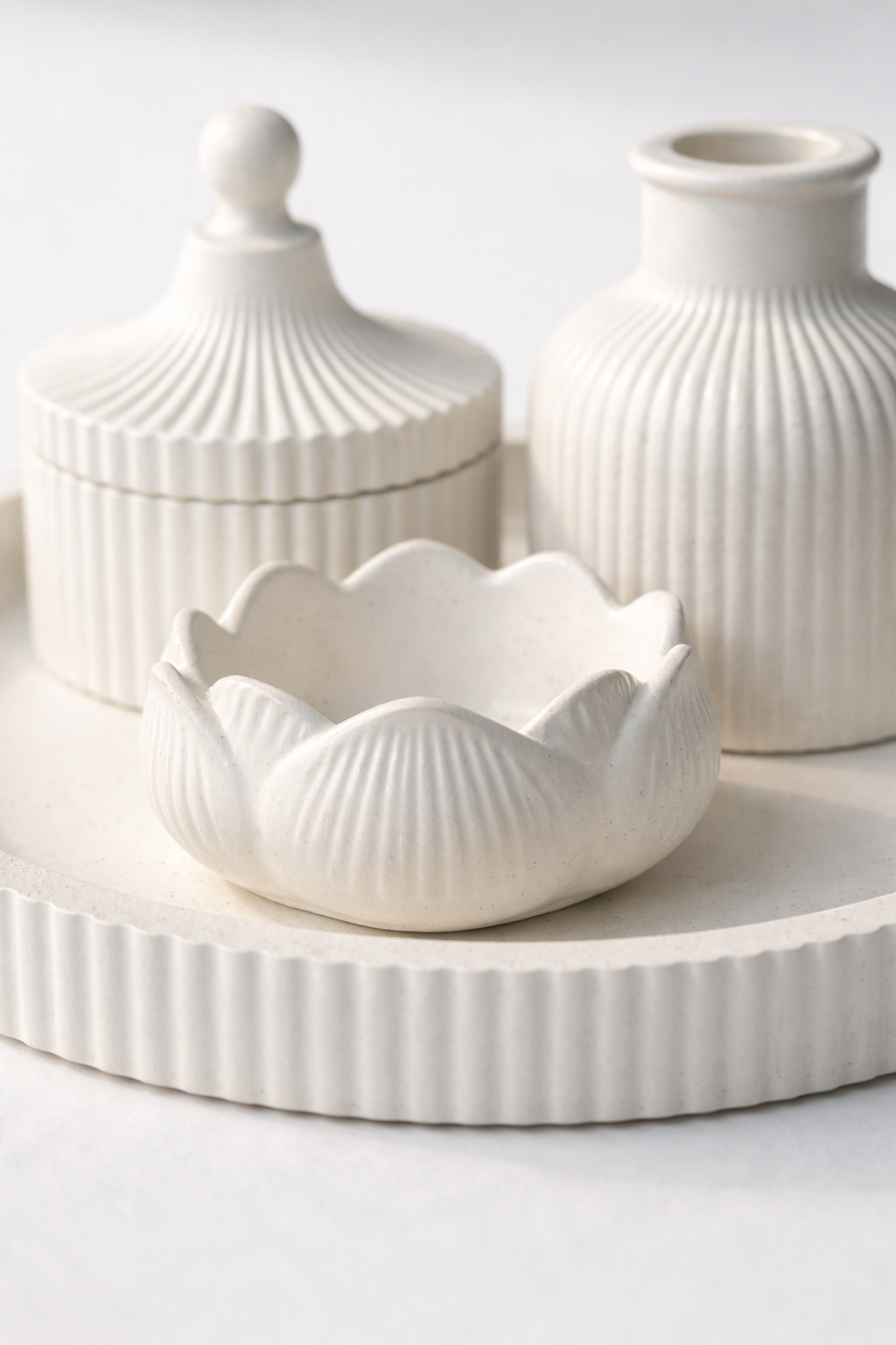 Ribbed Series – Decorative Set – Luma – 4-Piece
