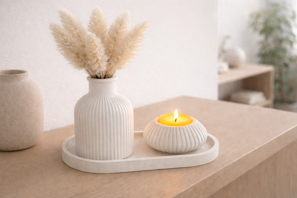 Ribbed Series – Decorative Set – Calm – 3-Piece