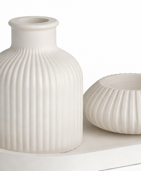 Ribbed Series – Decorative Set – Calm – 3-Piece