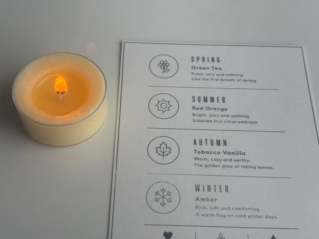 Seasonal Soy Tealight Set | 4 Handmade Seasonal Candles